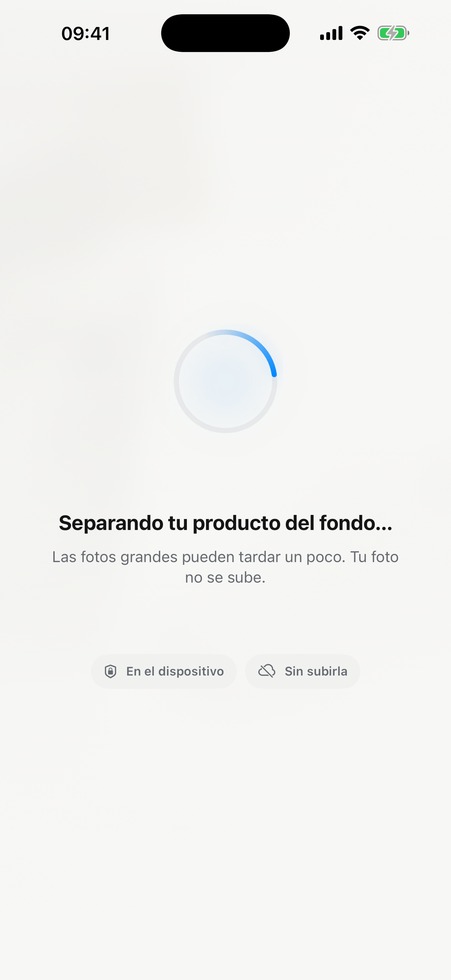 En el dispositivo — ItemShot