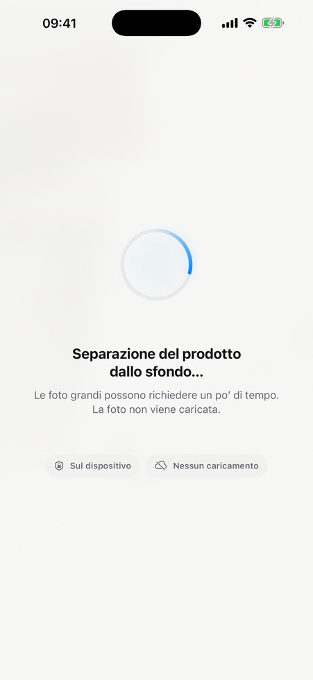 Sul dispositivo — ItemShot