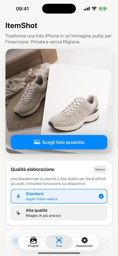 ItemShot: Foto prodotto