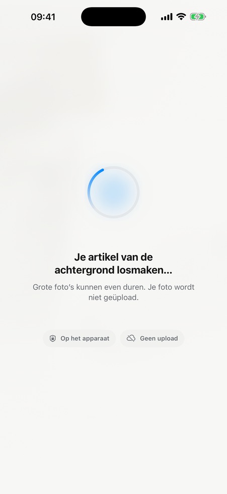 Op het apparaat — ItemShot
