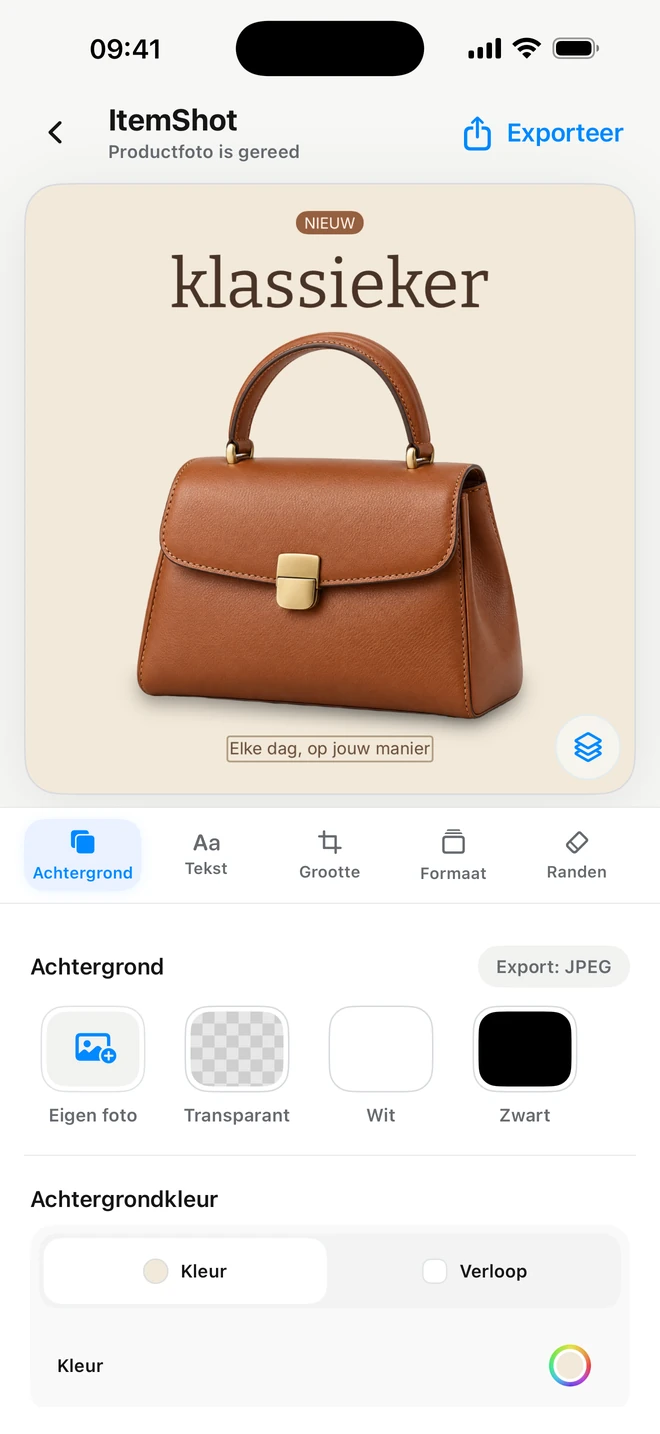 ItemShot op iPhone — Studio